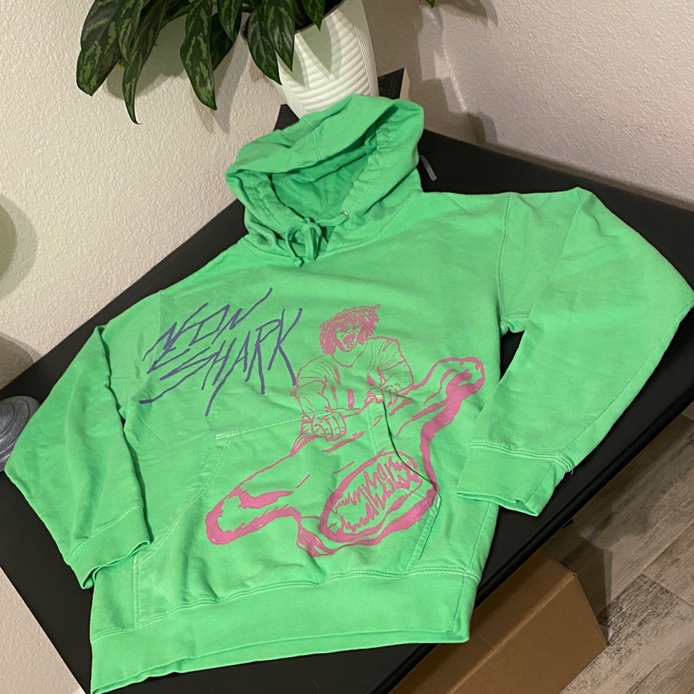 1400 x Trippie Redd Neon Shark Merch Hoodie